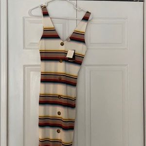 Forever 21 Contemporary Stripped Midi Dress